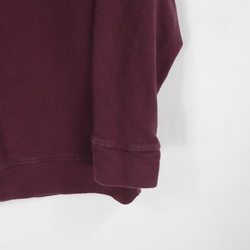 James Perse Sweater‎ Womens 0 Burgundy Pullover Crewneck Preppy Casual Lounge - Picture 6 of 15